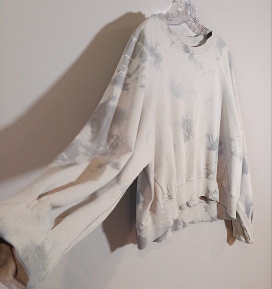 Lululemon Ready to Roll Crew in Shibori Dove Grey Cement Grey Size 6 - Picture 3 of 6